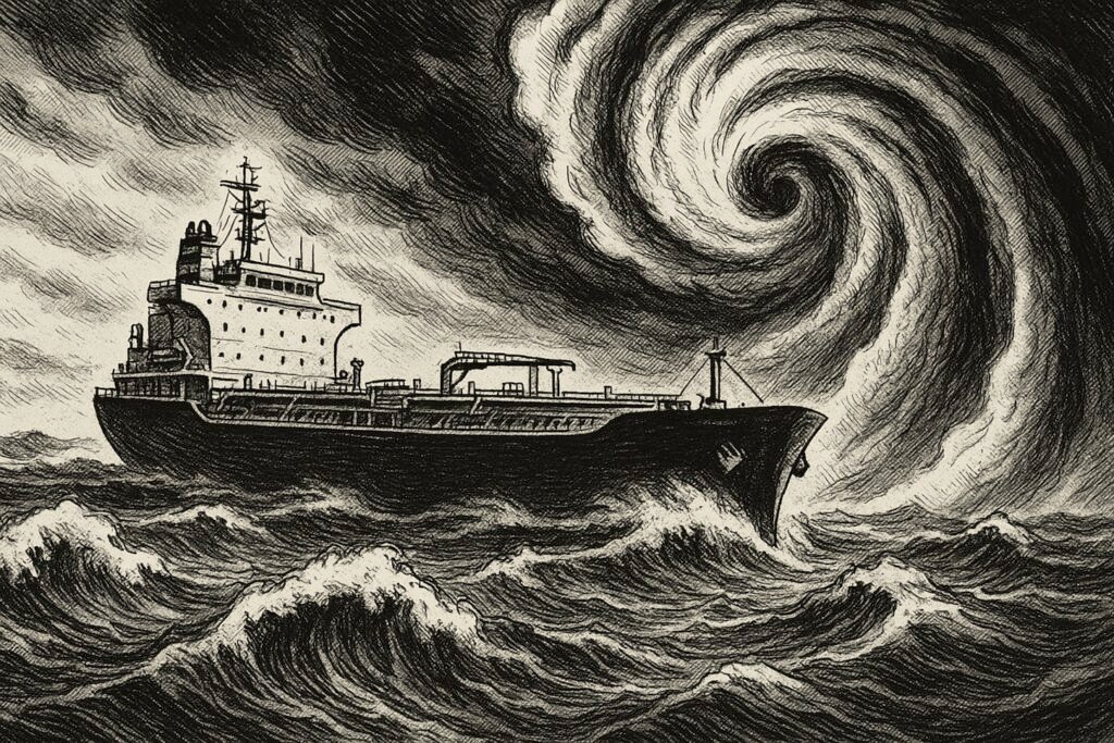 Tanker braces against cyclone in Darwin Future Now Green News copyright