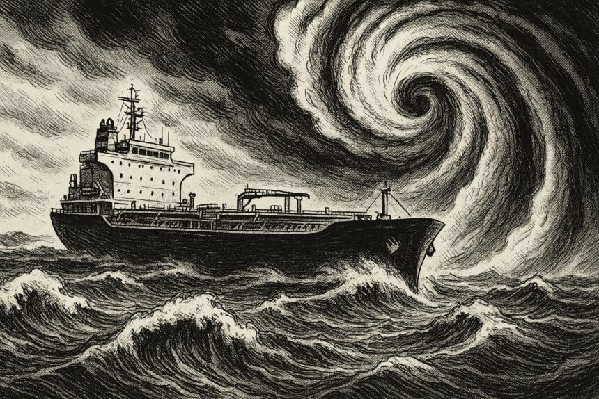 Tanker braces against cyclone in Darwin Future Now Green News copyright