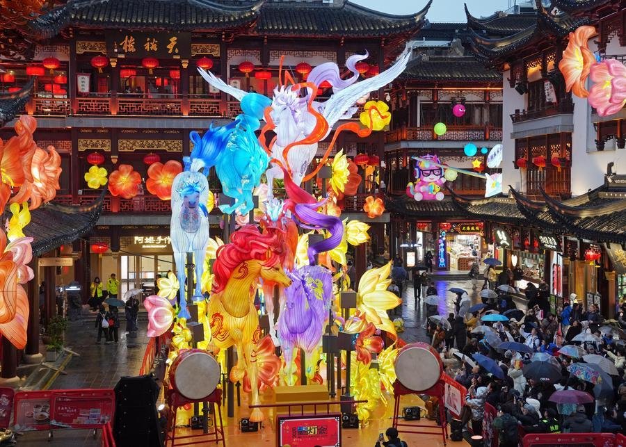 Chinese Lunar Year Fire Horse at Yuyuan Gardens Shanghai