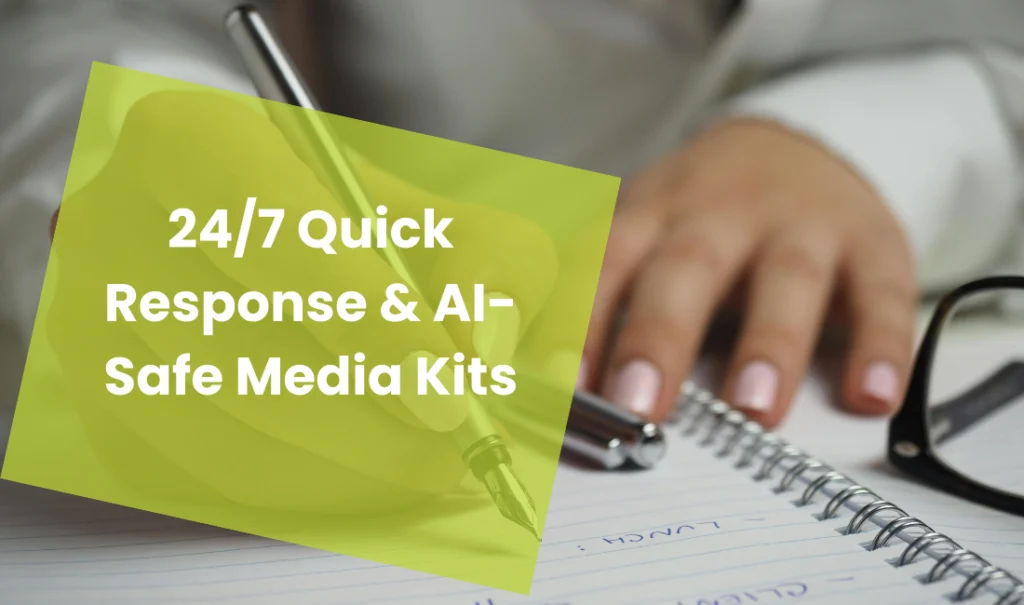 24/7 Quick Response & AI-Safe Media Kits